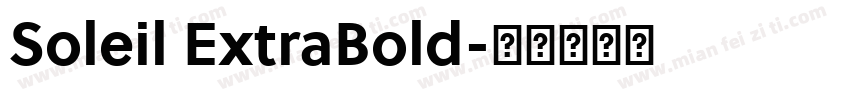 Soleil ExtraBold字体转换